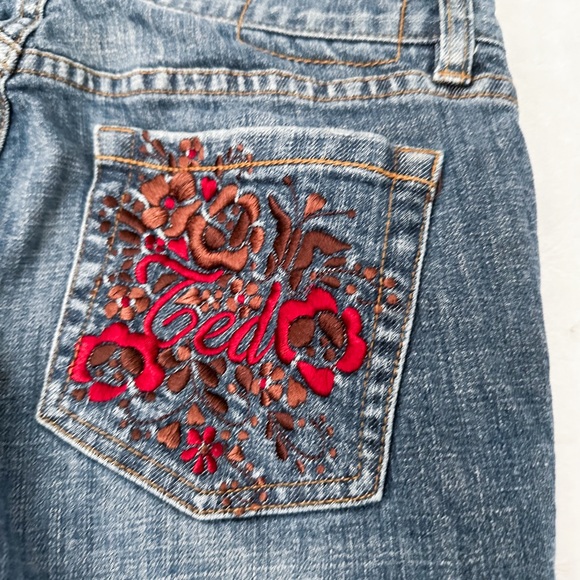 TED BAKER Y2k Floral Embroidered Low Rise Bootcut Jeans - Picture 10 of 13